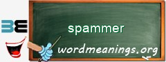 WordMeaning blackboard for spammer